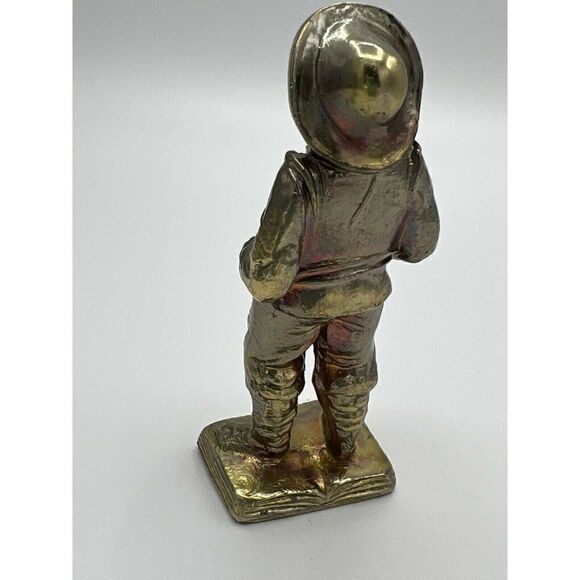 Don Quixote & Sancho Panza Figurines Pair Metal Standing On Open Book VINTAGE - Picture 8 of 11